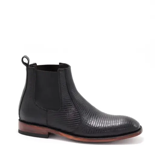 BOTIN FRANCES LIZARD NEGRO